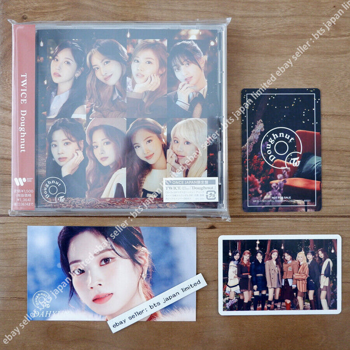 TWICE Dahyun Doughnut Official ONCE CD ver. + ONCE sticker + 2Photocard + Poster