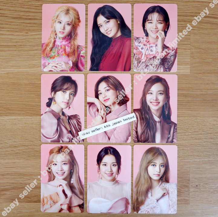 TWICE &TWICE Photocard 9 Set Repackage Official photo SANA NAYEON MOMO Tzuyu