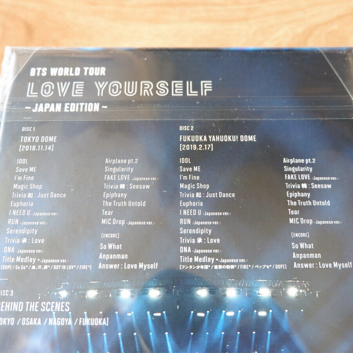 BTS Official 1st Limited edition LOVE YOURSELF JAPAN EDITION Blu-ray Region Free