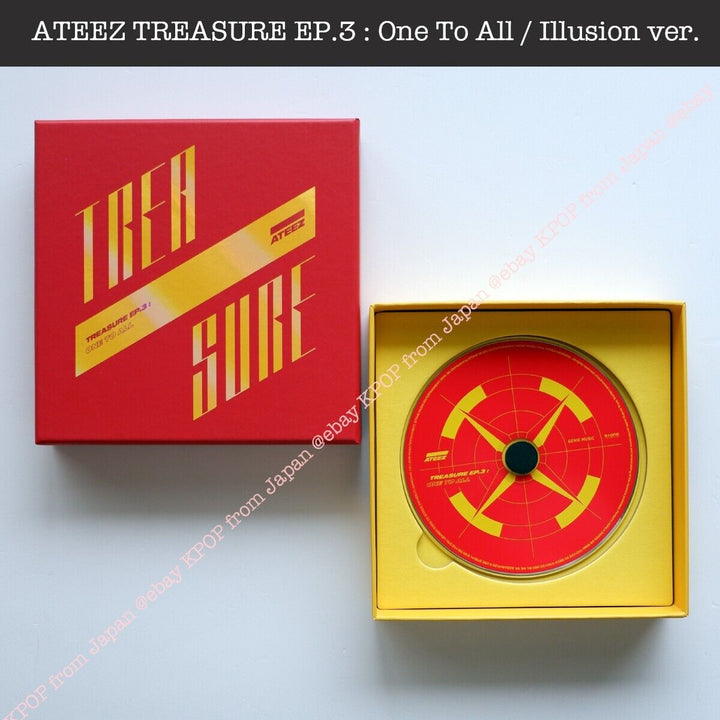 HongJoong ATEEZ TREASURE EP.3 : One To All / illusion ver. Album + Photocard