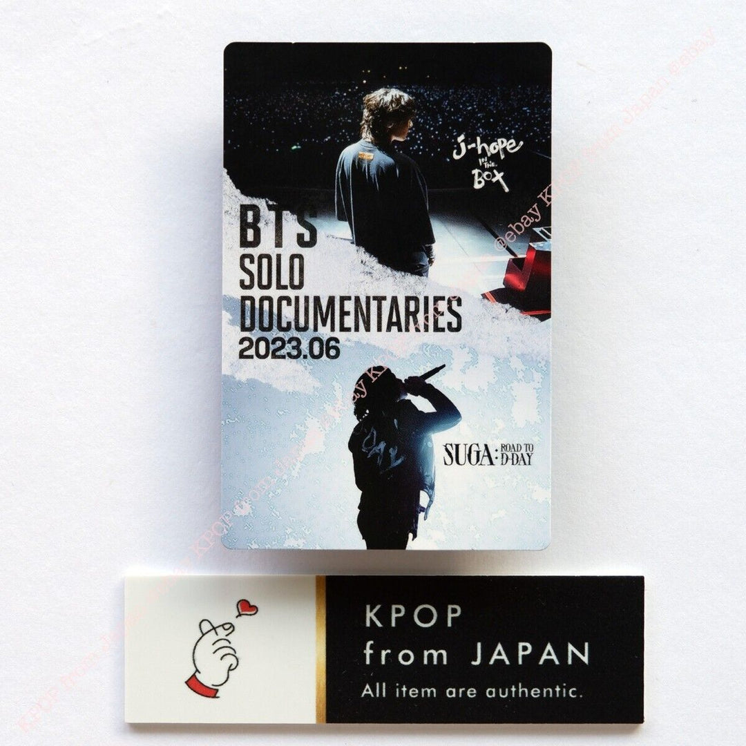 SUGA J-HOPE BTS SOLO DOCUMENTARIES Official Photocard set of 3 Movie