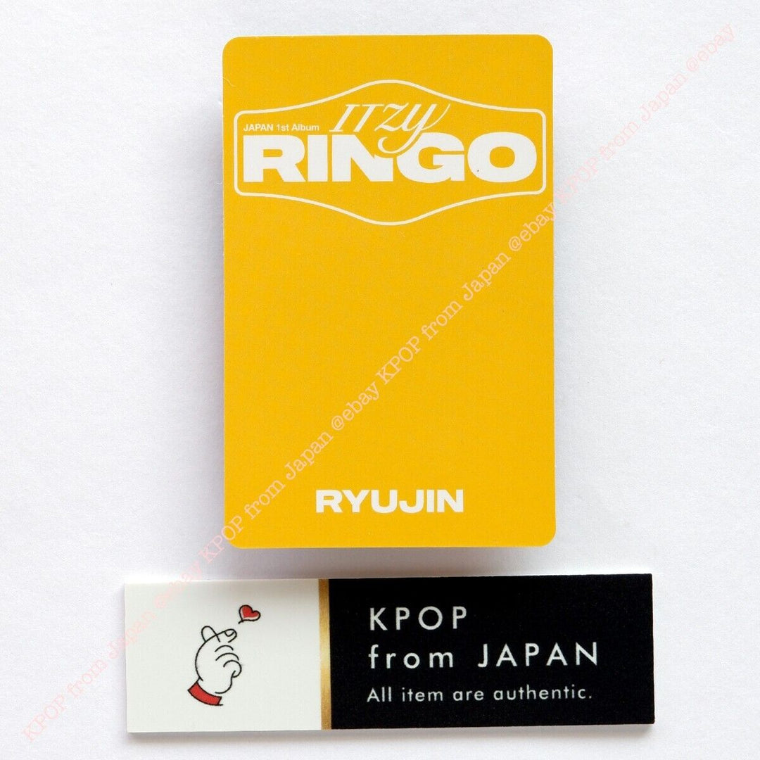 RYUJIN ITZY RINGO MIDZY JAPÓN ver. CD + Disco de torre Juego de tarjetas fotográficas con sorteo 