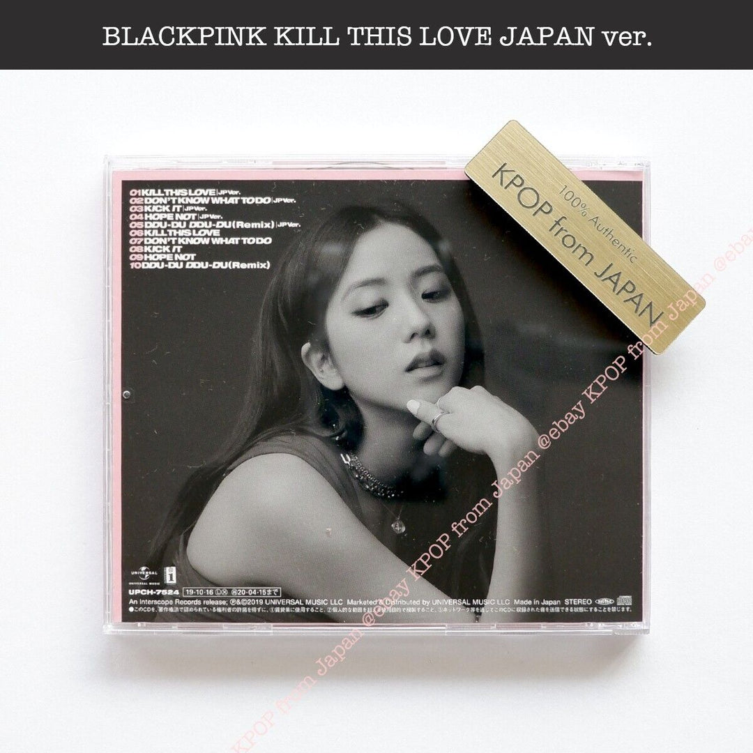 JISOO BLACKPINK KILL THIS LOVE JP version CD + Official photocard JAPAN Album