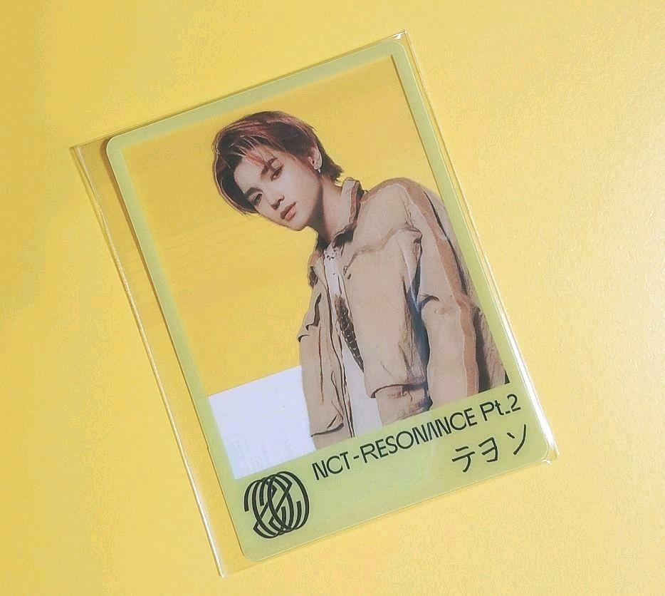 NCT2020 RESONANCE pt.2 Taeyong Japan Official Benefit Clear Photo Card mu-mo