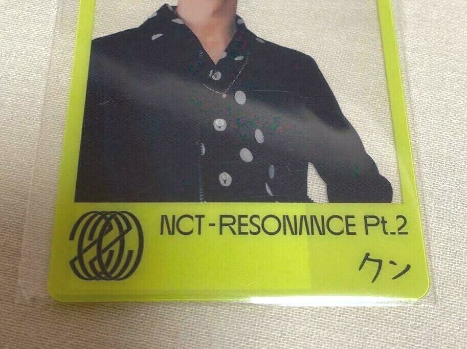 NCT2020 RESONANCE pt.2 KUN Tarjeta de fotografía transparente con beneficio oficial de Japón tienda mu-mo