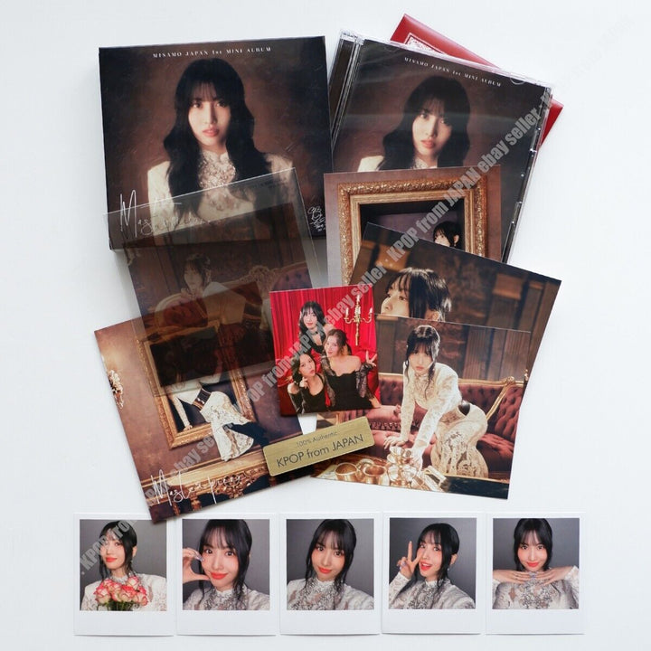 MOMO MISAMO Masterpiece Solo CD + DVD + Photocard Postal Polaroid set TWICE 