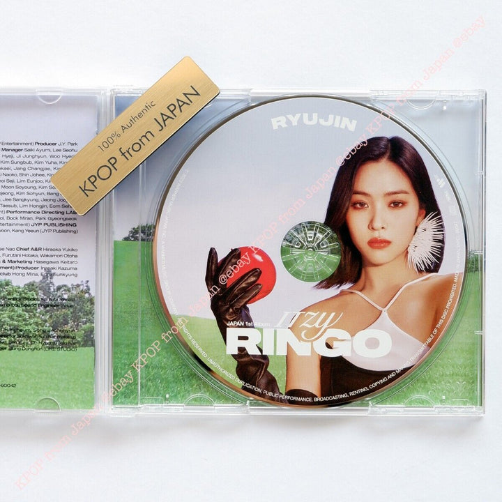 RYUJIN ITZY RINGO MIDZY JAPÓN ver. CD + Disco de torre Juego de tarjetas fotográficas con sorteo 