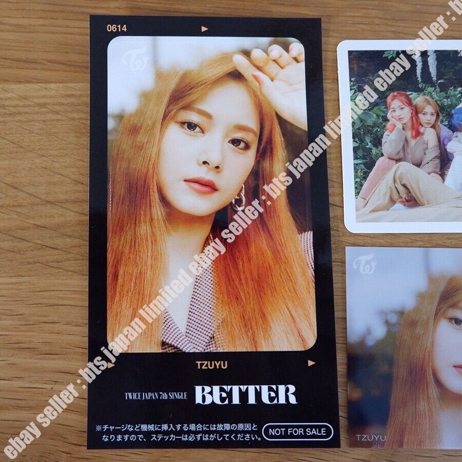 TWICE TZUYU "BETTER" ONCE ver. + IC Sticker + Postar + 2Photo card