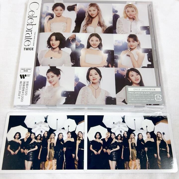 TWICE Celebrate JIHYO ONCE JAPAN ver. + Official Postcard + 2 Photocards