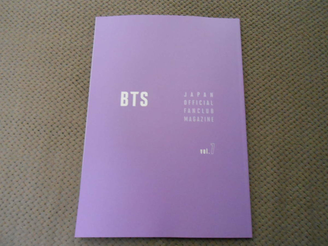 BTS official book magazine vol 7 FANCLUB fan club jungkook v jimin suga jin RM