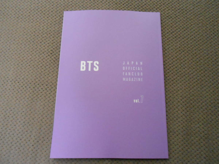 BTS official book magazine vol 7 FANCLUB fan club jungkook v jimin suga jin RM