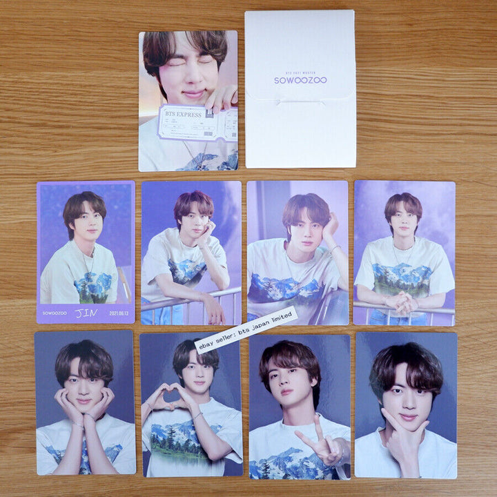 BTS JIN SOWOOZOO 2021 Official Mini Photo card SET 8card + 1Special 9pcs