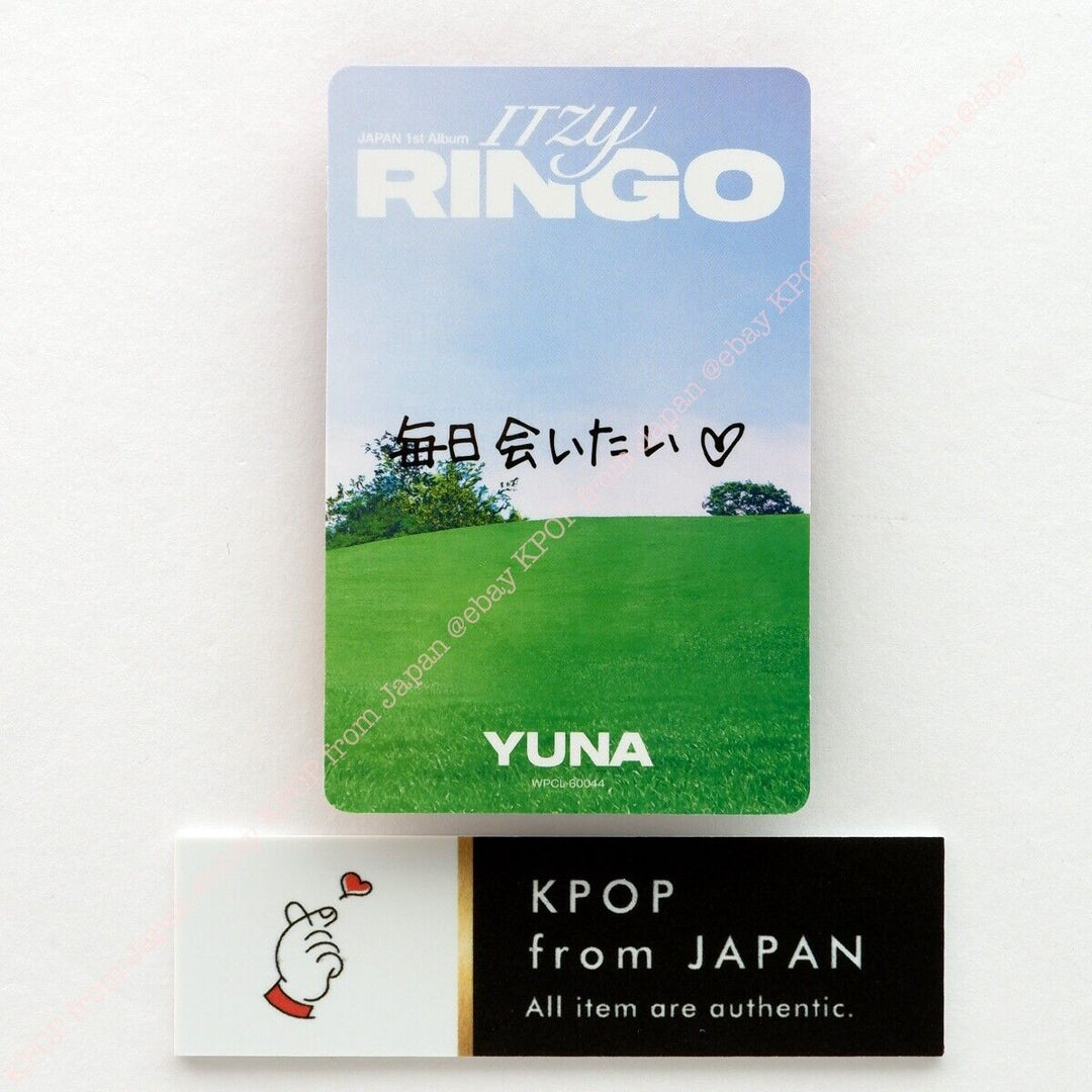 YUNA ITZY RINGO MIDZY JAPÓN ver. CD + Photocard set 3Photocards Álbum JPFC 