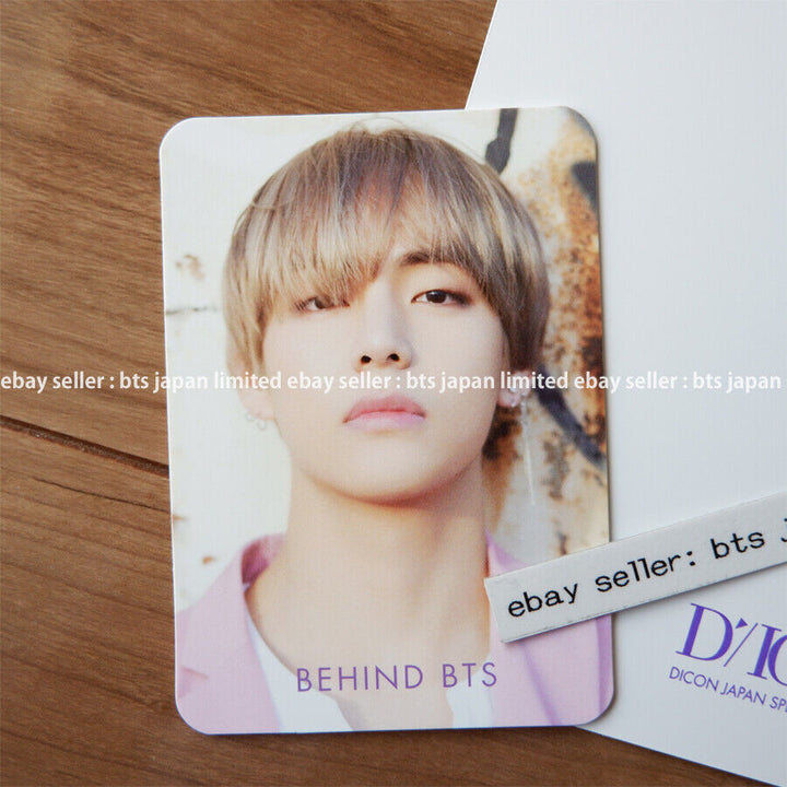 BTS V taehyung DICON Vol.2 BEHIND Japan Special Edition Lenticular + Photocard