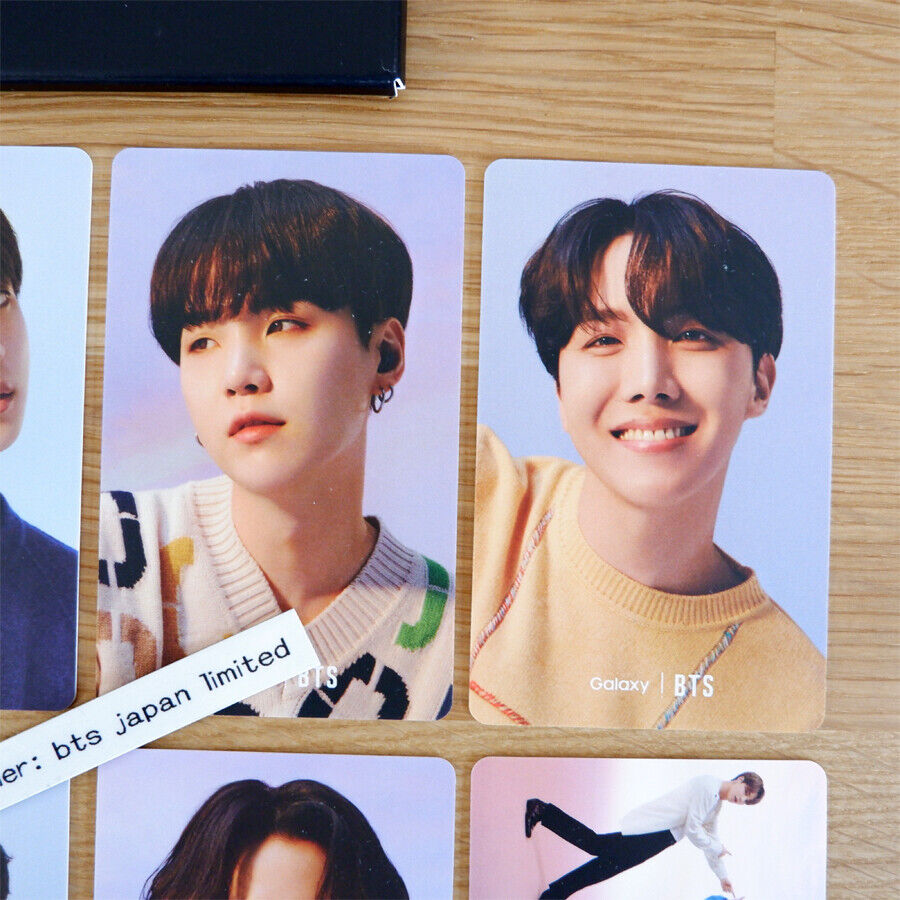 BTS Samsung Galaxy Official 8 Photocards JUNG KOOK V JIMIN SUGA RM JIN J-HOPE