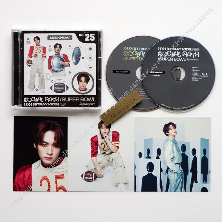 Lee Know Stray Kids Social Path Solo Complete set CD+DVD+2pcs+3card