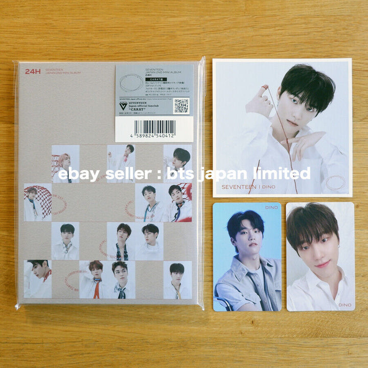 SEVENTEEN DINO 24H OFFICIAL FAN CLUB CARAT ver. + HMV 3 PHOTO CARD