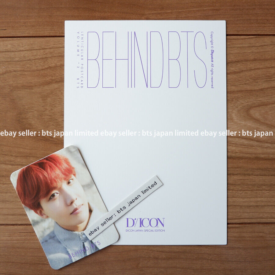 BTS J-HOPE DICON Vol.2 BEHIND Japan Special Edition Lenticular + Photocard set