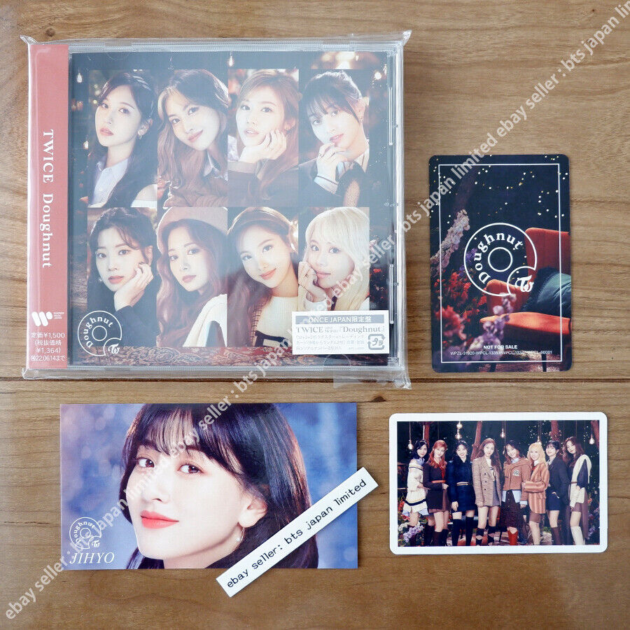 TWICE Jihyo Doughnut Official ONCE CD ver. + ONCE sticker + 2 Photocard + Poster