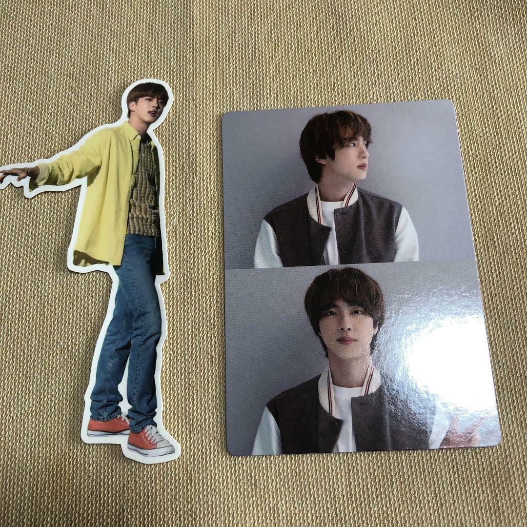 BTS MERCH BOX 3 ROOM DIY KIT JIN Official Photocard + Sticker set Photo card PC