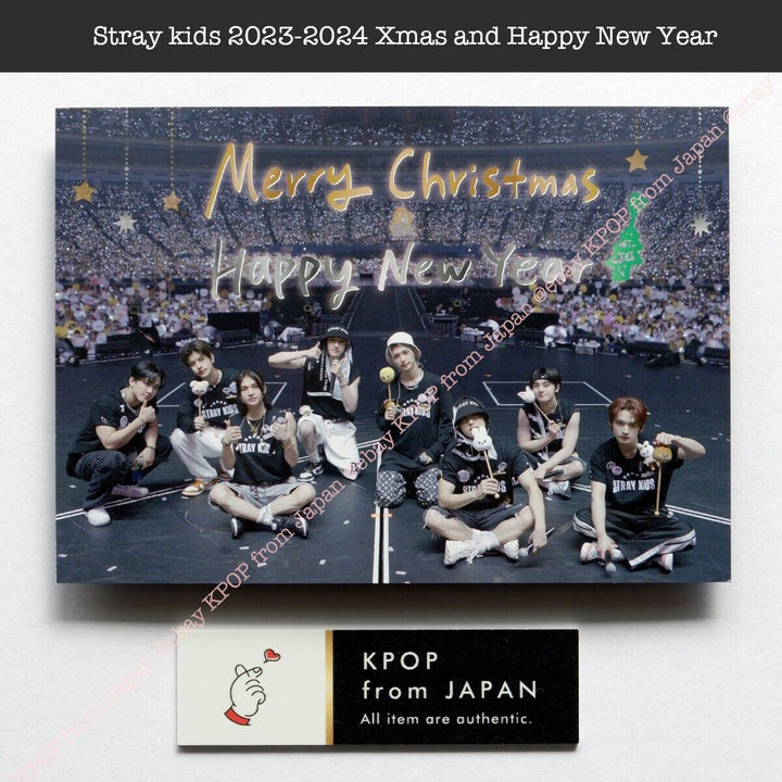 Stray kids 2023-2024 Merry Xmas and Happy New Year JPFC Limited Post card