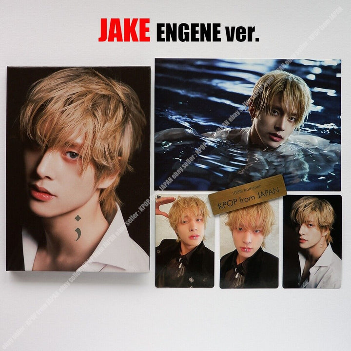 JAKE ENHYPEN DARK BLOOD ENGENE ver. Complete set CD + 3Photocards + Postcard