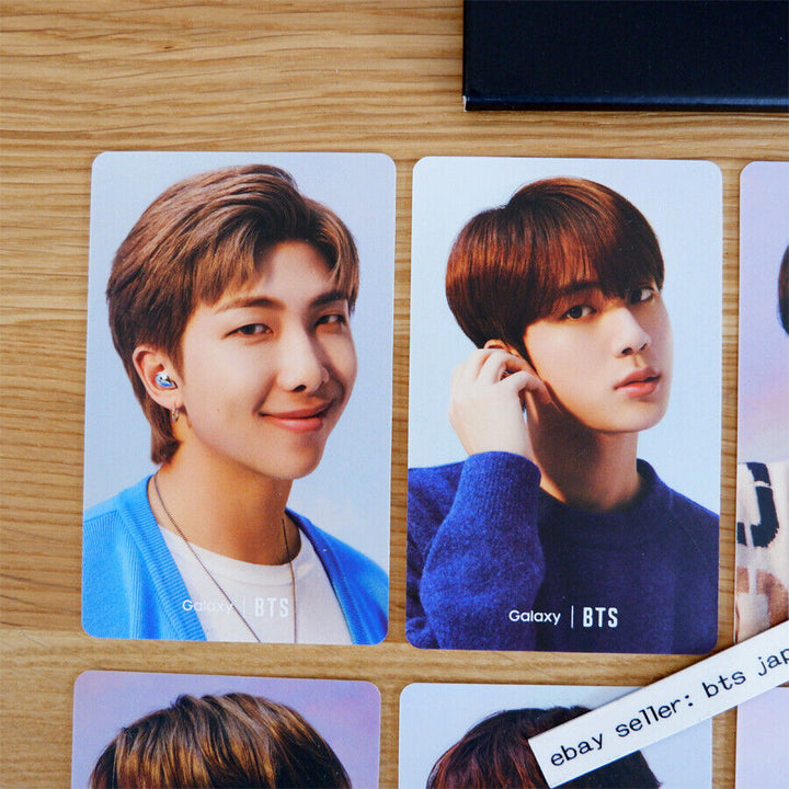 BTS Samsung Galaxy Official 8 Photocards JUNG KOOK V JIMIN SUGA RM JIN J-HOPE