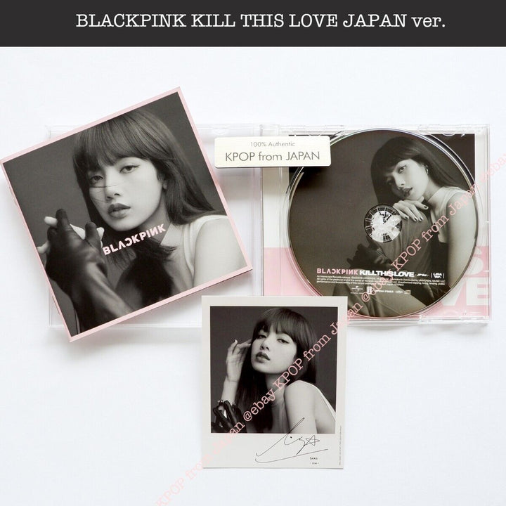 LISA BLACKPINK KILL THIS LOVE JP version CD + Official photocard JAPAN Album