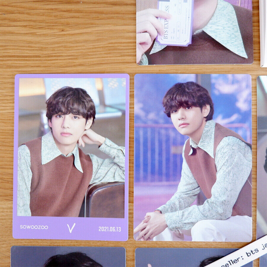 BTS V SOWOOZOO 2021 Mini tarjeta fotográfica oficial SET 8 tarjetas + 1 especial 9 piezas Taehyung 