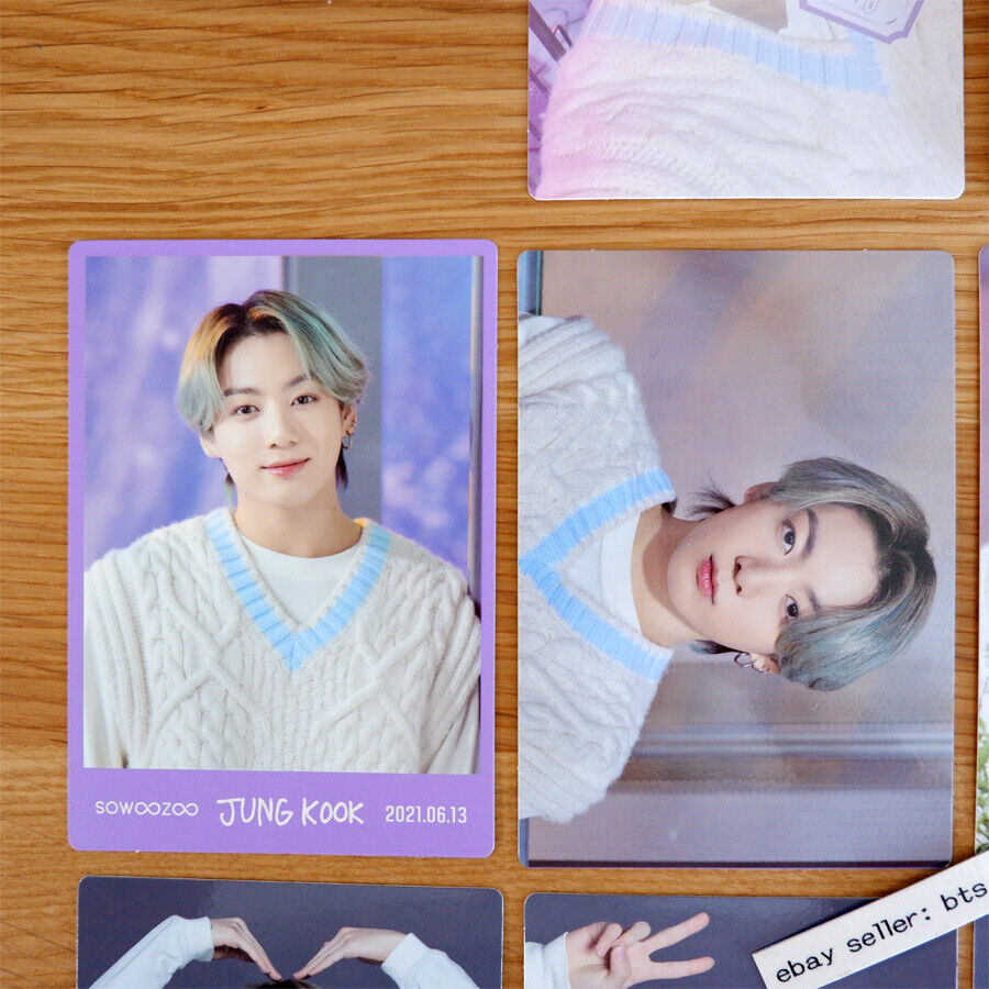 BTS JUNGKOOK SOWOOZOO 2021 Official Mini Photo card SET 8card + 1Special 9pcs JK