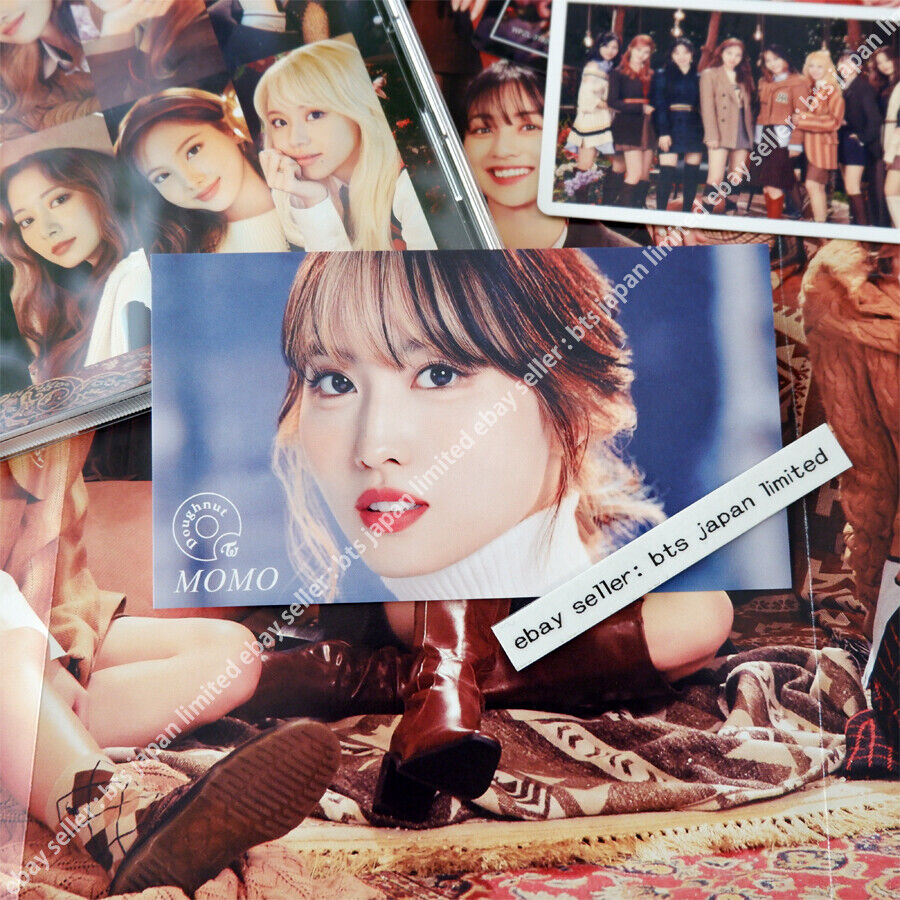 TWICE Momo Doughnut Official ONCE CD ver. + ONCE sticker + 2 Photocard + Poster