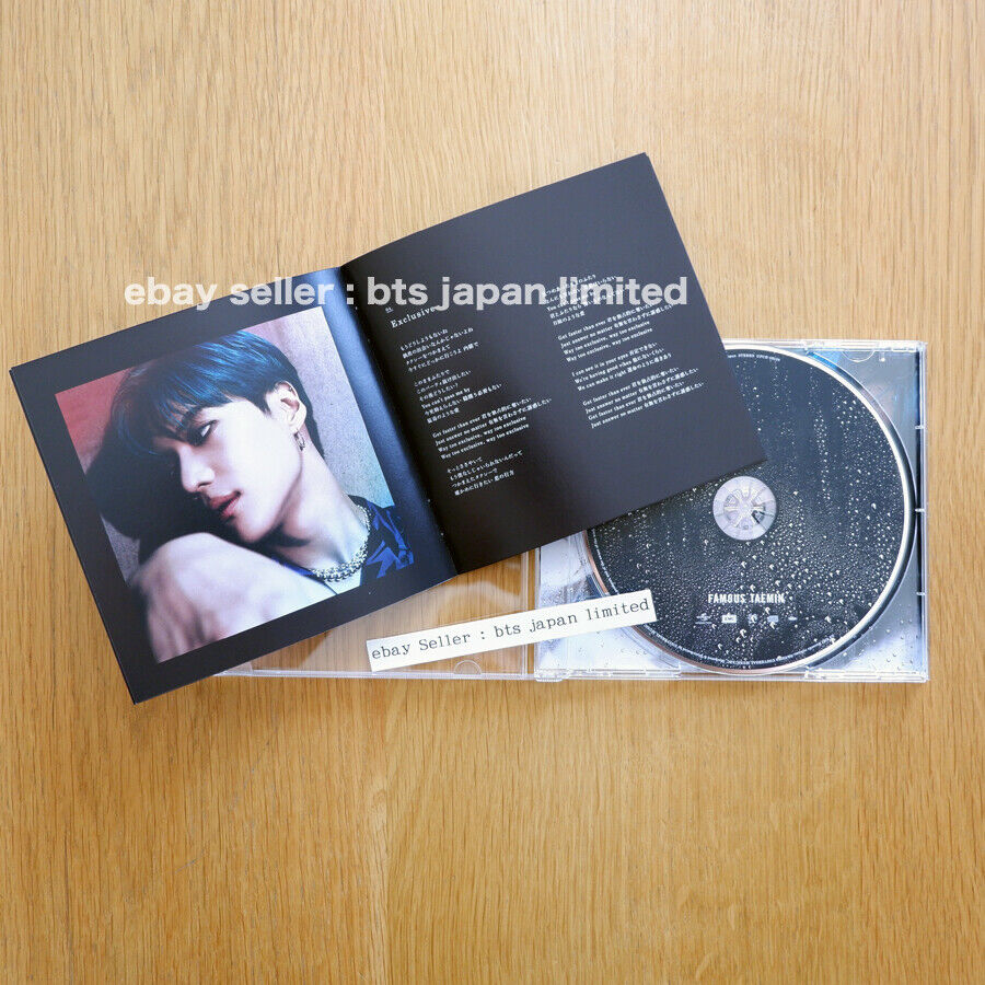 TAEMIN FAMOUS FULL SET 3CD 1DVD 1Photo Book Japan SHINee First limited