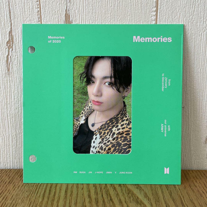 BTS JUNGKOOK Memories of 2020 Blu-ray ver. Official Photo card + Paper Frame