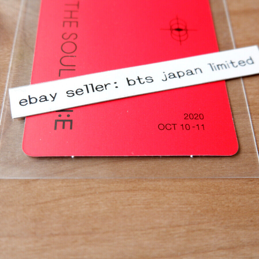 BTS JIN MAP OF THE SOUL ON:E Blu-ray Official Photocard Photo card PC