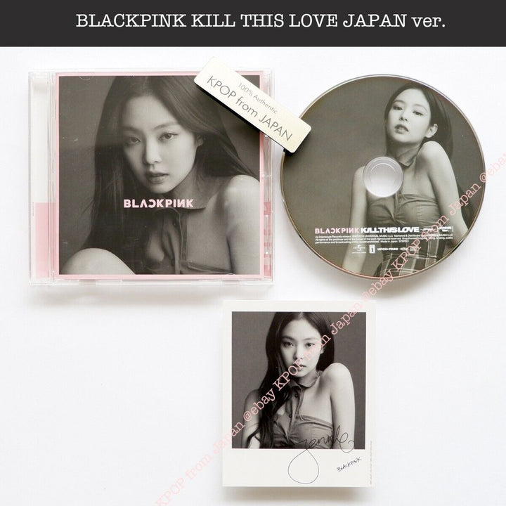 JENNIE BLACKPINK KILL THIS LOVE JP version CD + Official photocard JAPAN Album