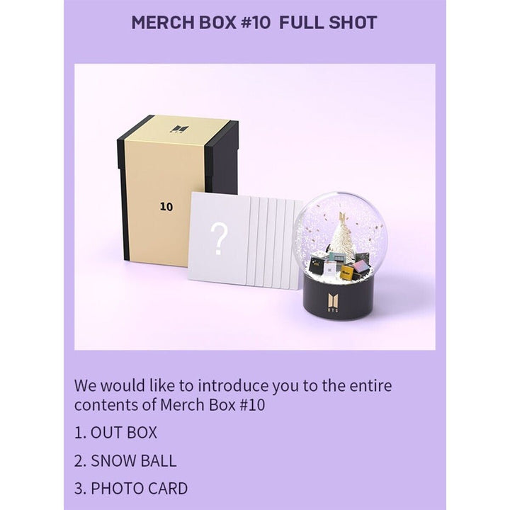 BTS Official MERCH BOX #10 Snow ball Photocard Factory sealed unopened