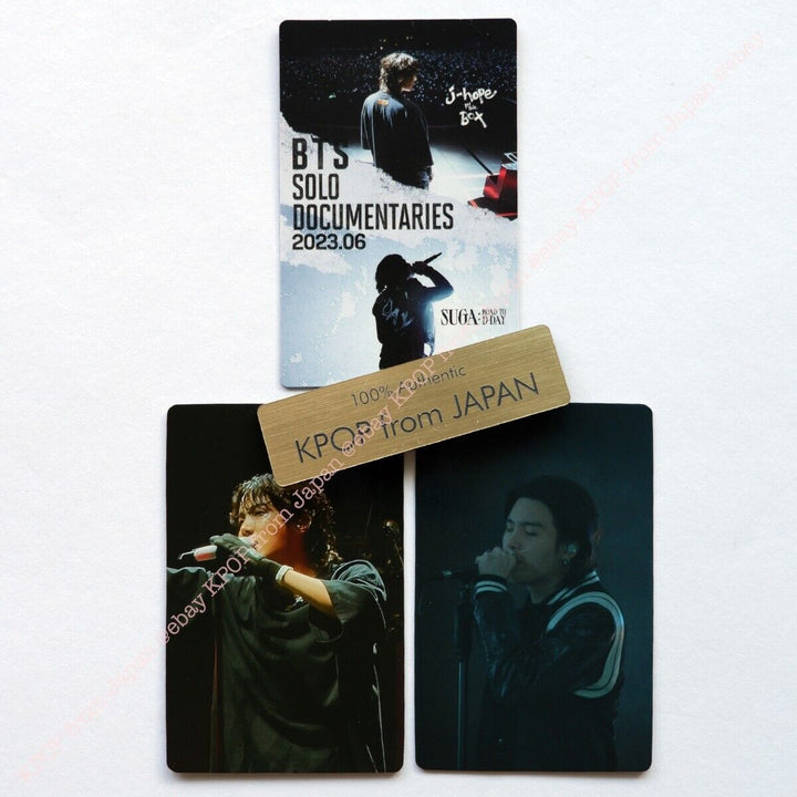 SUGA J-HOPE BTS SOLO DOCUMENTARIES Official Photocard set of 3 Movie