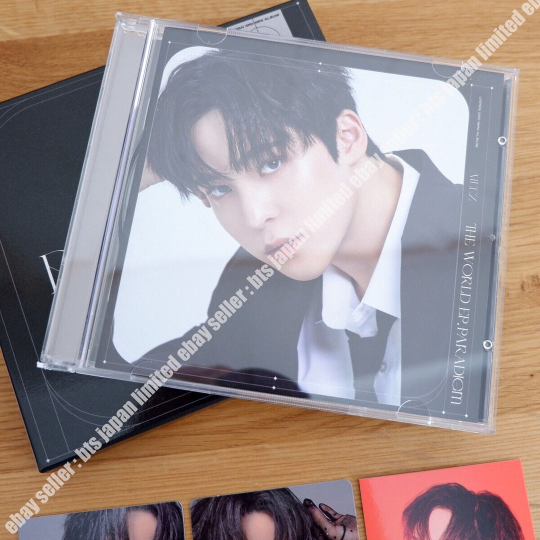 ATEEZ Yunho THE WORLD EP . PARADIGM Photocard 2 Solo ver. + Tower records POB