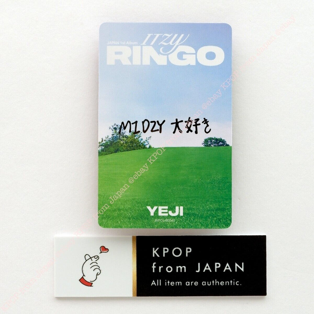 YEJI ITZY RINGO MIDZY JAPÓN ver. CD + Photocard set 3Photocards Álbum JPFC 