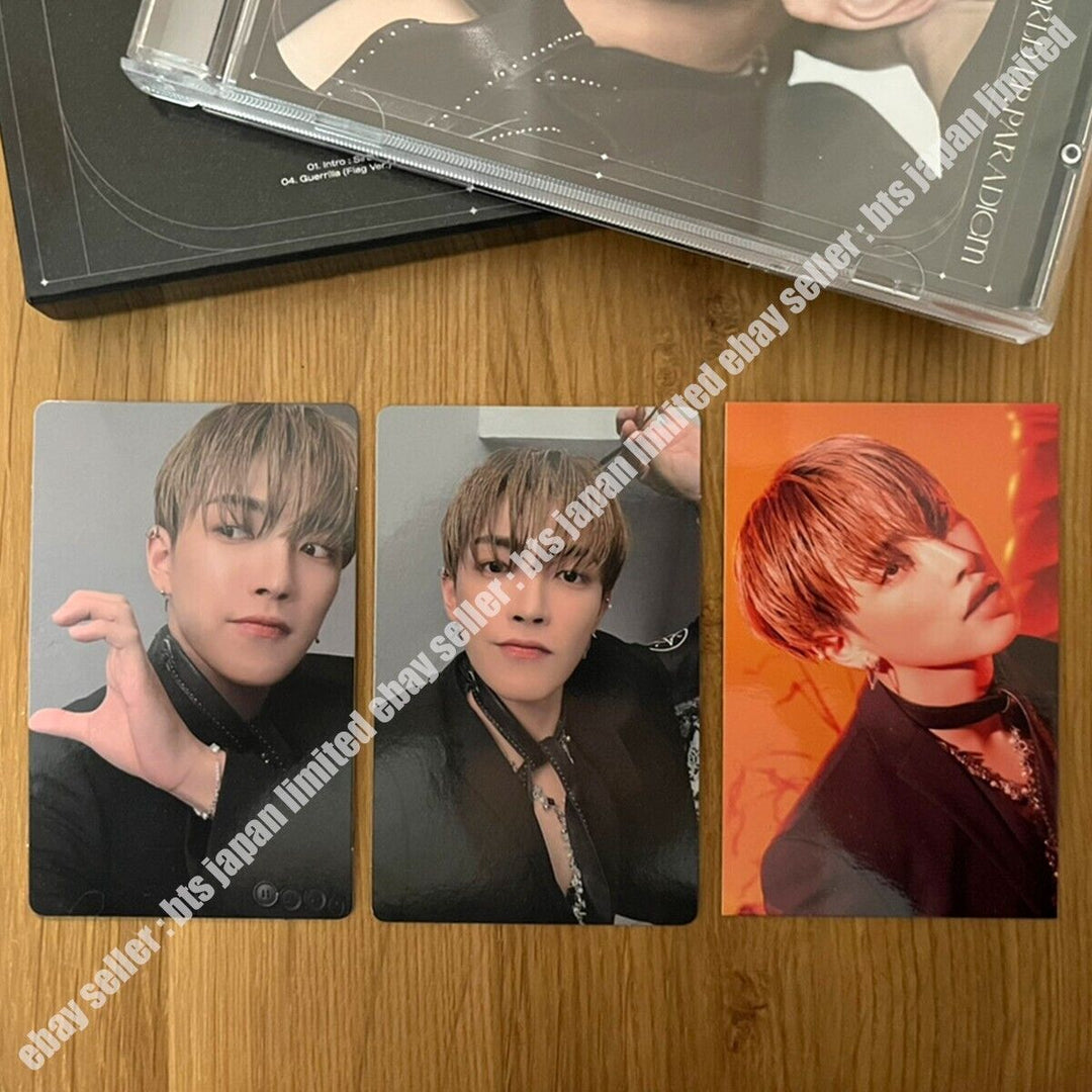 ATEEZ HONGJOON THE WORLD EP . PARADIGM Photocard 2 Solo ver. + Tower records POB