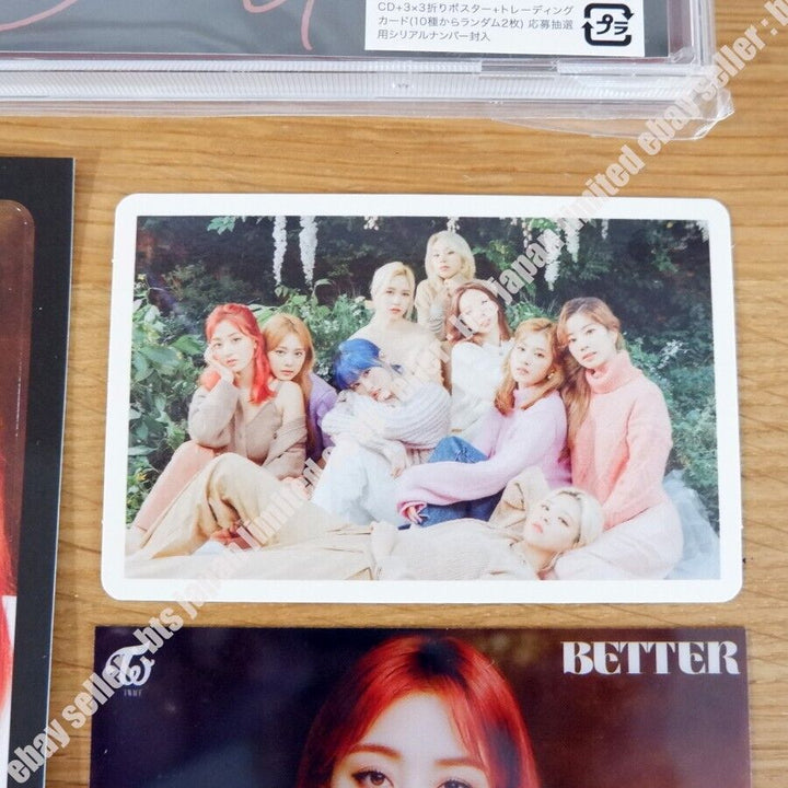 DOS VECES JIHYO "MEJOR" UNA VEZ ver. + Etiqueta IC + Postal + Tarjeta de 2 fotos 