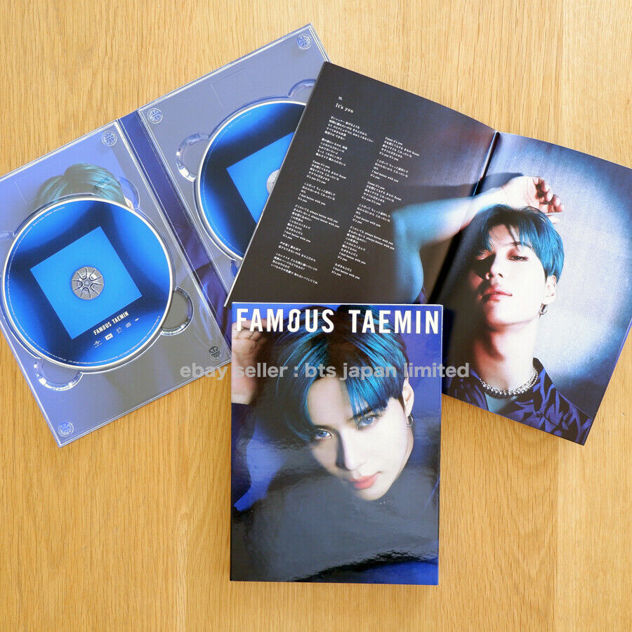 TAEMIN FAMOUS FULL SET 3CD 1DVD 1Photo Book Japan SHINee First limited