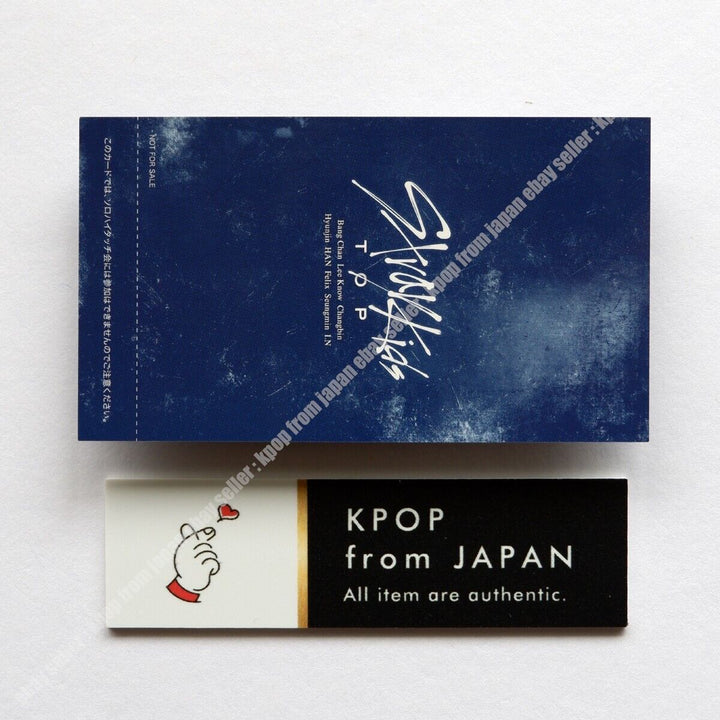 Bang chan Stray kids TOP Japan 1CD + 3pcs Photocard set Sony Music Tower record