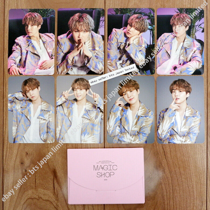 BTS FANMEETING VOL.5 MAGIC SHOP SUGA Mini tarjeta fotográfica oficial, juego de 8 