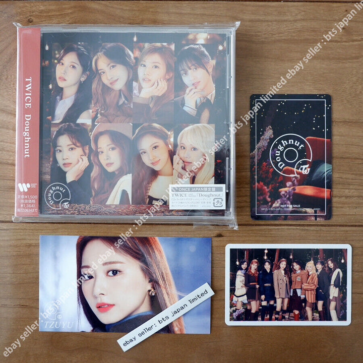 TWICE Tzuyu Doughnut Official ONCE CD ver. + ONCE sticker + 2 Photocard + Poster