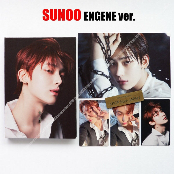 SUNOO ENHYPEN DARK BLOOD ENGENE ver. Complete set CD + 3Photocards + Postcard