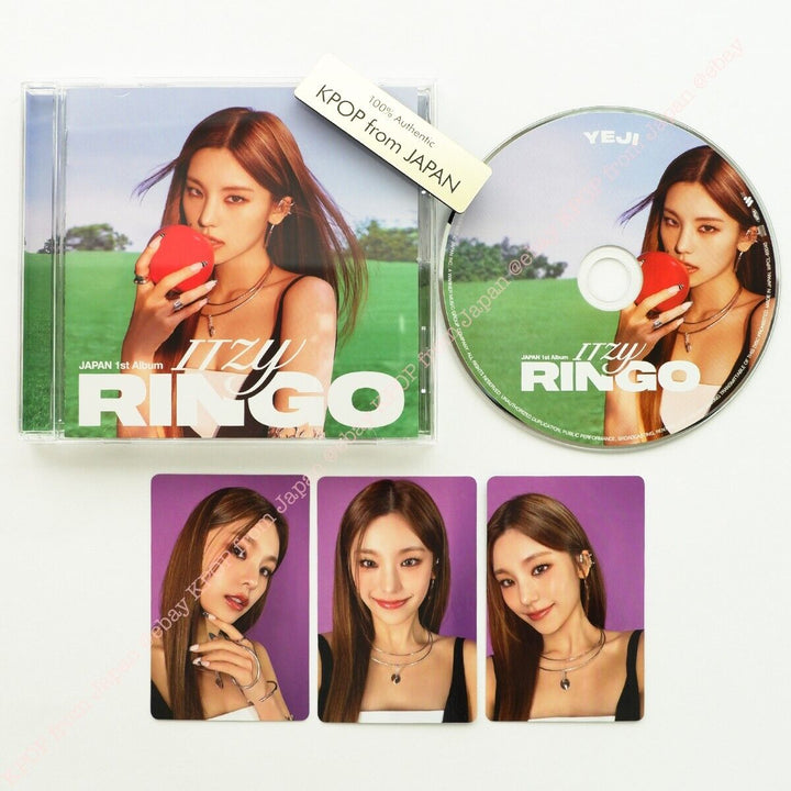 YEJI ITZY RINGO MIDZY JAPÓN ver. CD + Photocard set 3Photocards Álbum JPFC 