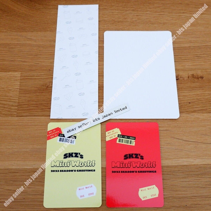 Conjunto de tarjetas fotográficas de felicitación de la temporada Mini World 2023 de Seungmin Stray Kids SKZ SKZ 