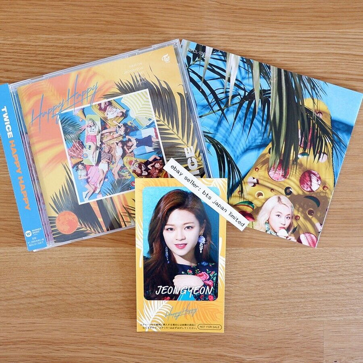 TWICE JEONGYEON HAPPY HAPPY Official ONCE CD ver. + IC sticker + Poster