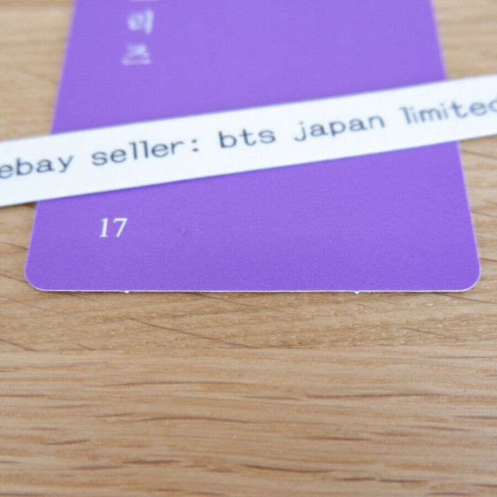 BTS Official V Taehyung Photocard MEMORIES OF 2017 DVD ver. Photo card